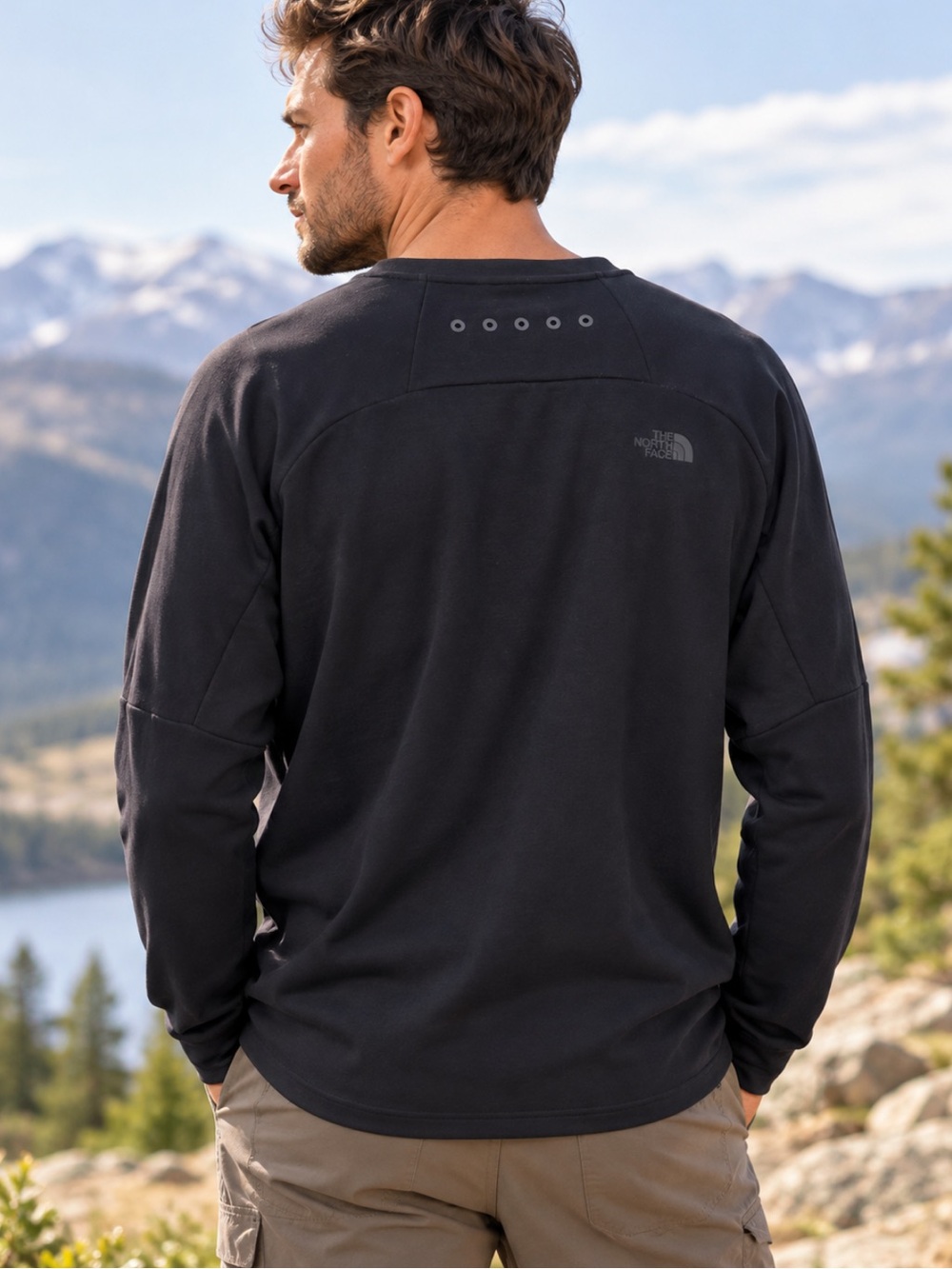 The North Face Men's Black Long-Sleeve Performance Shirt XL
